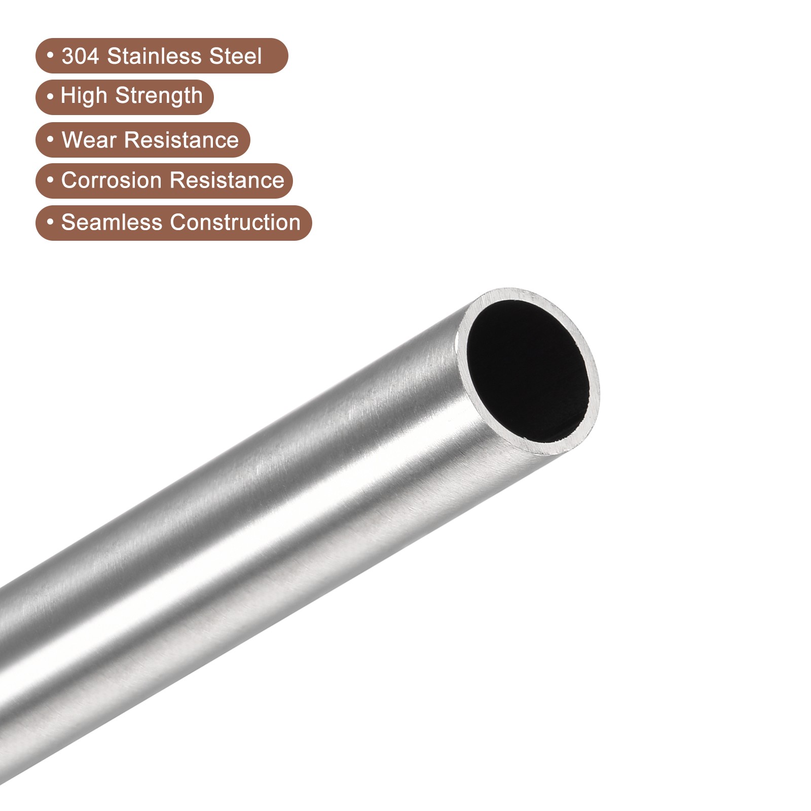 13mm x 0.5mm x 400mm 304 Stainless Steel Tube for Industry Machinery