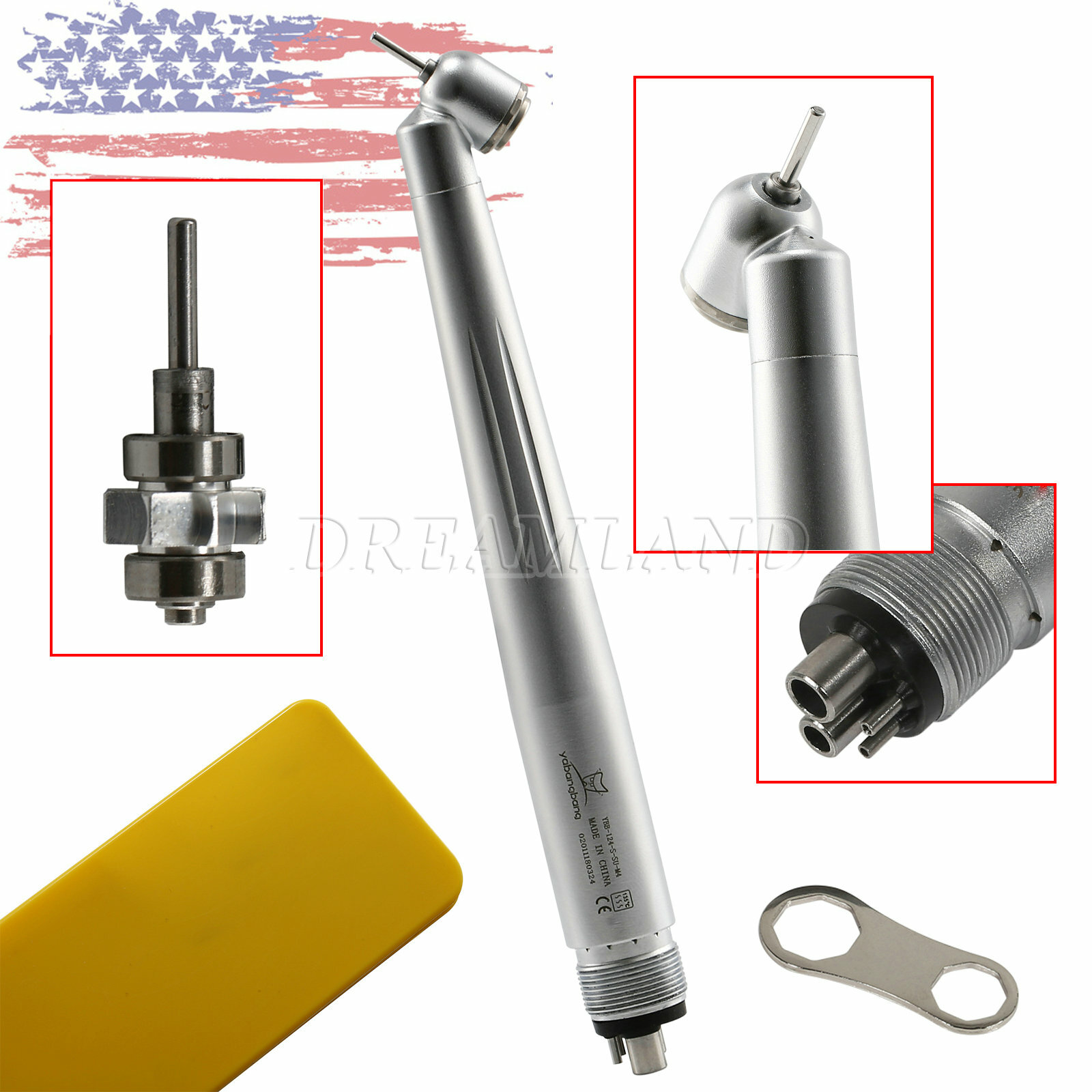 1-5* Turbina Dental 45 Grados Pieza de Mano Quirúrgica de Alta Velocidad WCA4