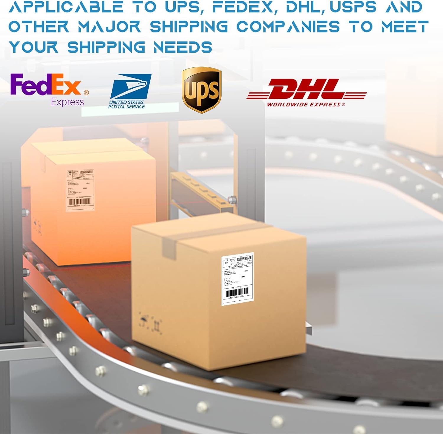 Fanfold & Roll 4″x6″ Direct Thermal Shipping Labels For Zebra Eltron and Rollo