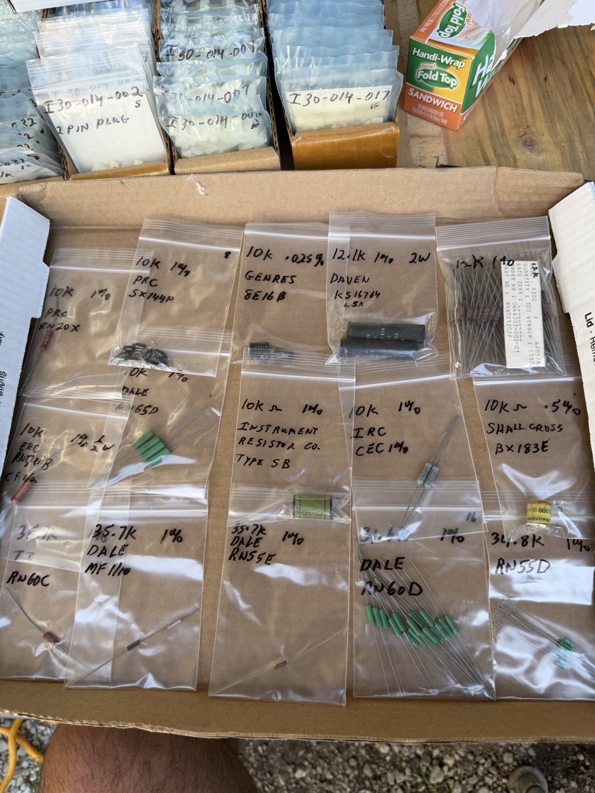 125pc Group Lot Of RESISTORS Dale & Other Mfg Look At Pictures Used #2