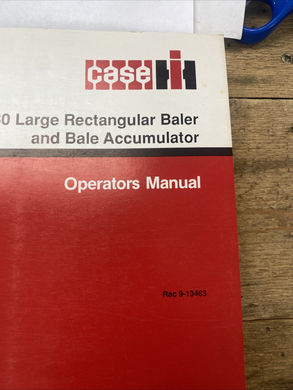 CASE IH 8580 LARGE RECTANGULAR BALER OPERATOR’S MANUAL NOS OEM