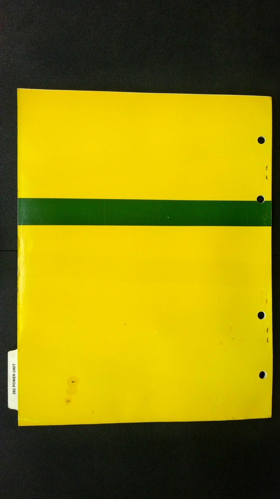 John Deere 292 Series Power Units Parts Catalog Manual PC-1168