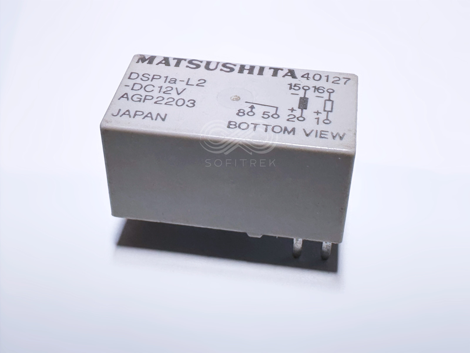 DSP1A-L2-DC12V AGP2203 MATSUSHITA Dual Coil Latch Power Relay 12VDC SPST-NO 8A