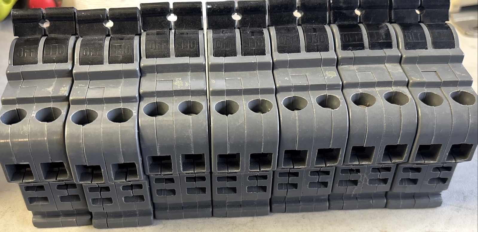 CONNECTICUT ELECTRIC, UBIF0215, 2P, 15A, THIN STYLE PLUG IN, LOT OF 7, NEW!
