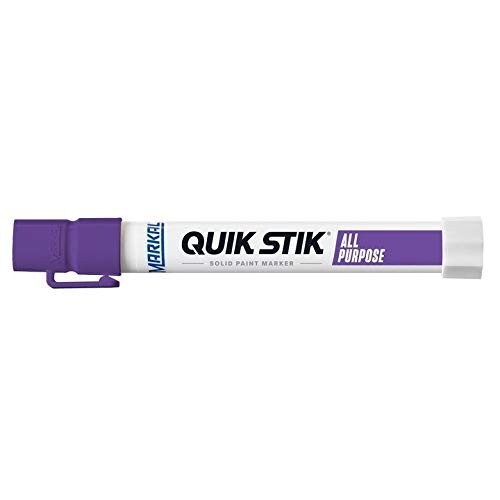PURPLE PAINT MARKER Quik Stik® Marker Markal 61073 – Fast Drying, (12PK)