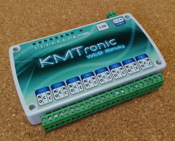 KMTronic LAN Ethernet IP 8 channels Relay board WEB BOX