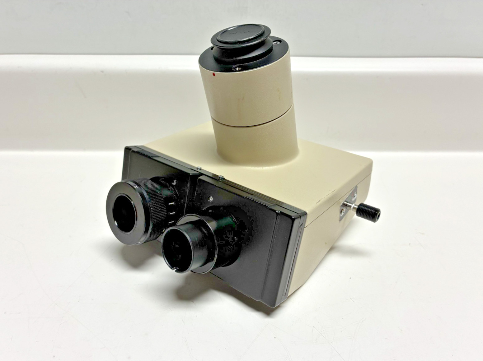 Olympus Microscope Trinocular Head w/ C-Mount Camera Tube Fits IMT-2, BH series