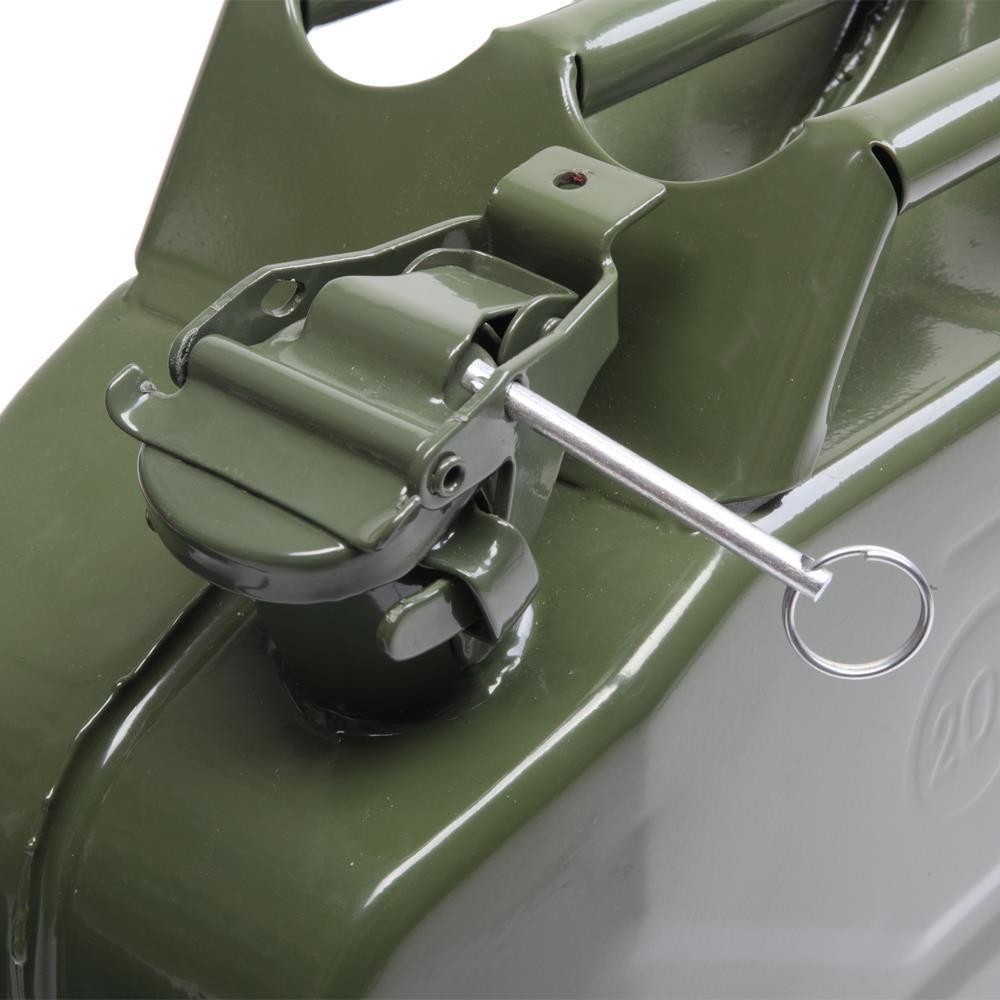 Army Green Fuel Can 5Gal 20L Gas Gasoline Fuel Army Backup Metal Steel Tank