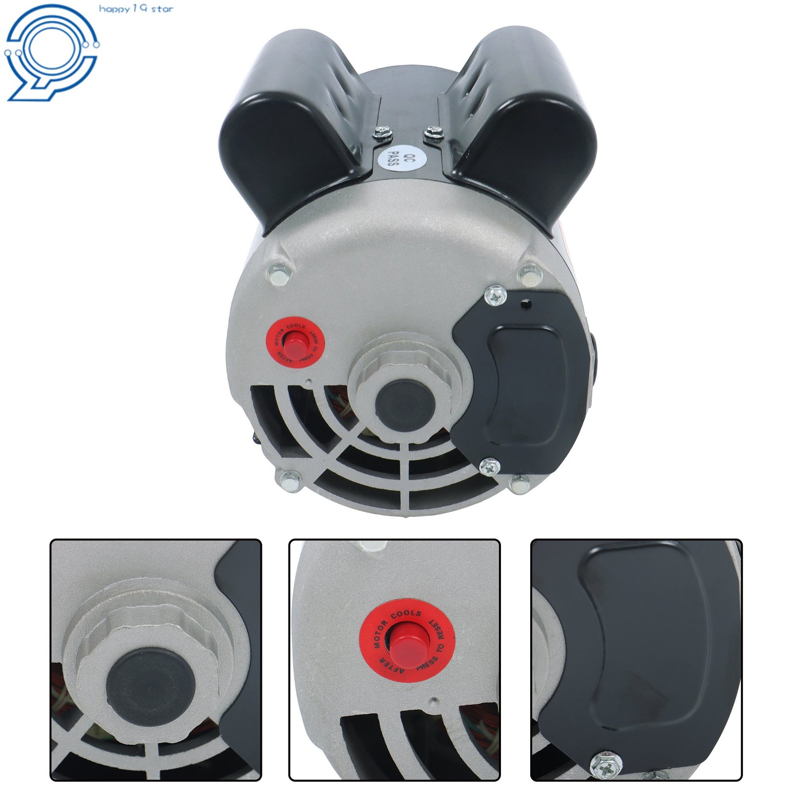 1 Phase 115-230 Volts 3 HP SPL 3450 RPM Electric Motor 56 Frame 5/8″