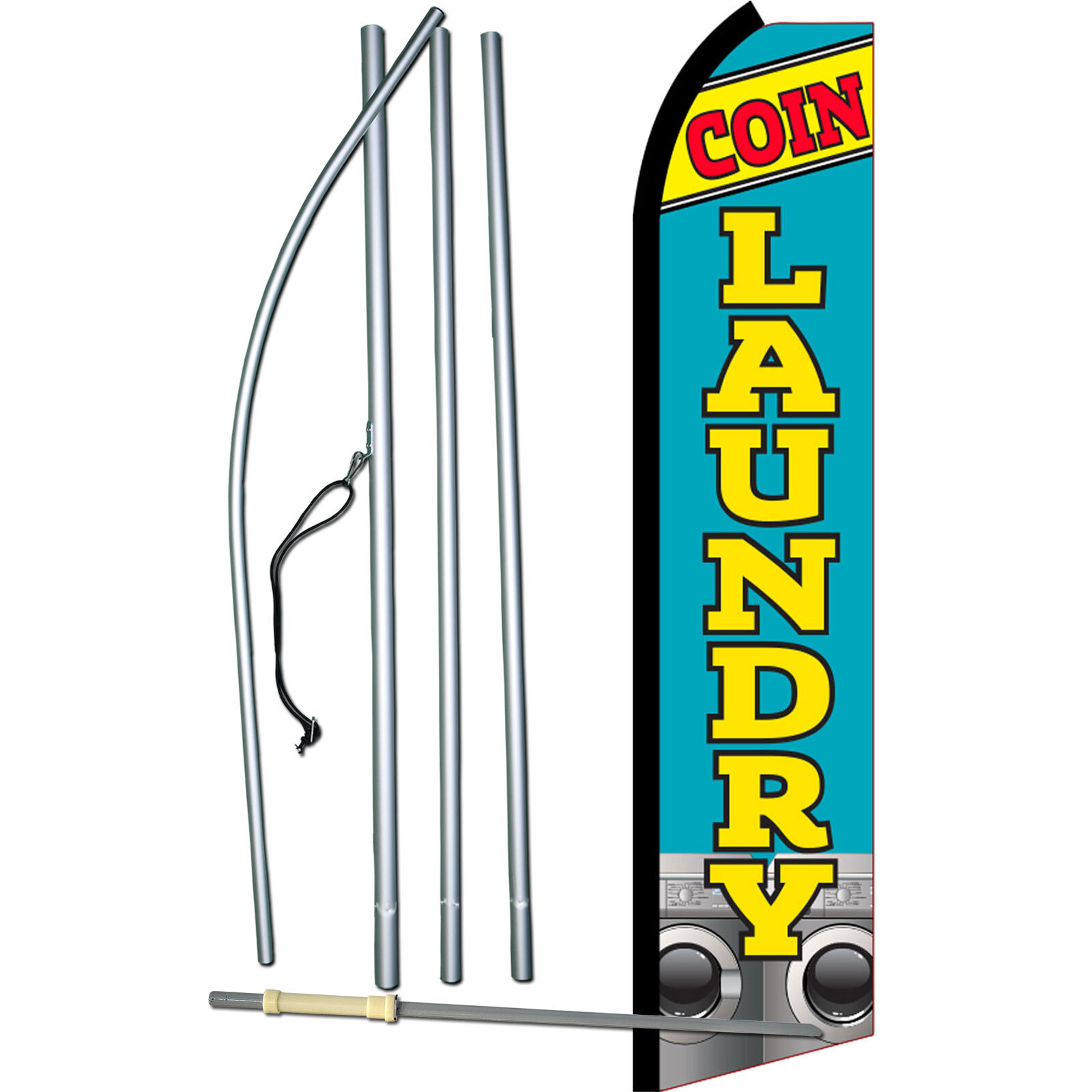 Coin Laundry Swooper Flag Kit