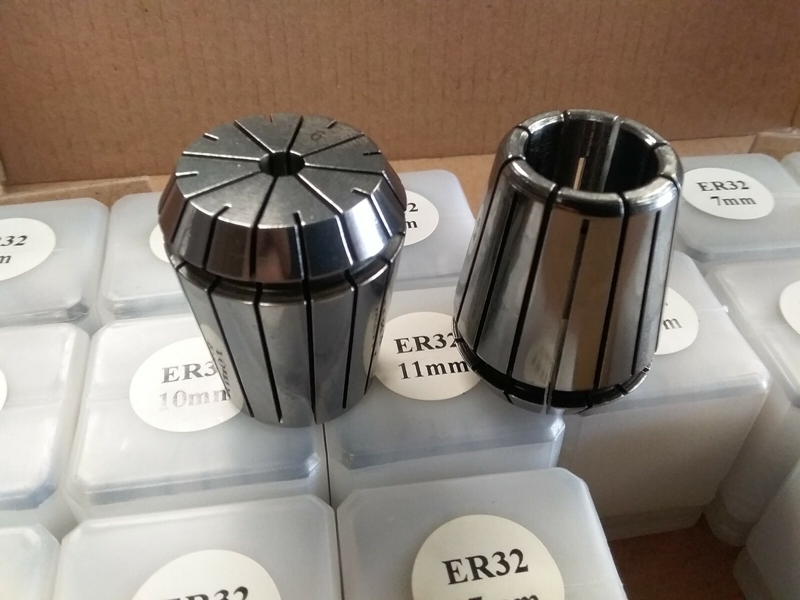 18pcs ER32 metric collet set, collets 3mm – 20mm, 0.008mm TIR #ER32-SET18M-NEW