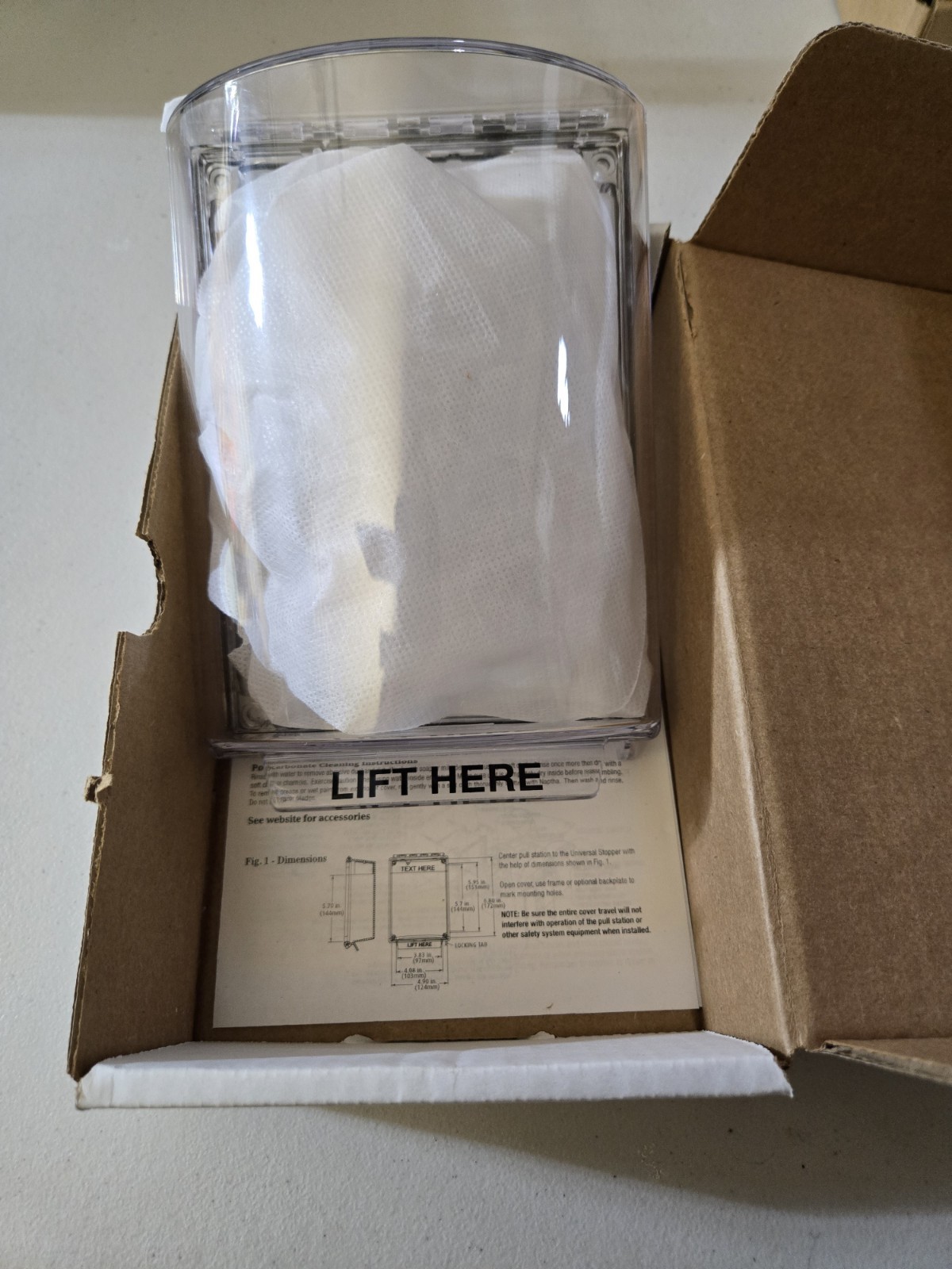 STI Universal Stopper Flush Mount Prevents Damage and Vandalism STI-13000NC