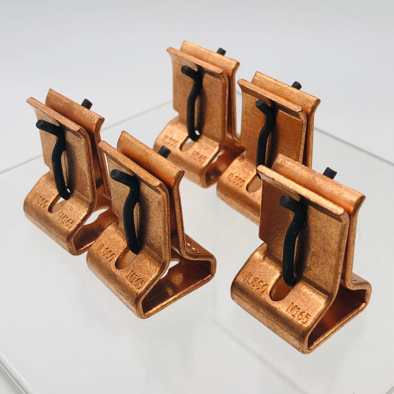 5x Ilsco M-165 Fuse Clip 100 Amps 250-600 Volts Copper