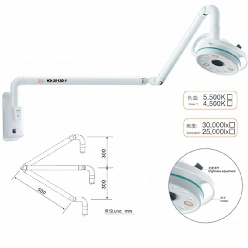 Wall hanging Dental Medical Examination Surgical Light 3W*12 LED Shadowless Lamp