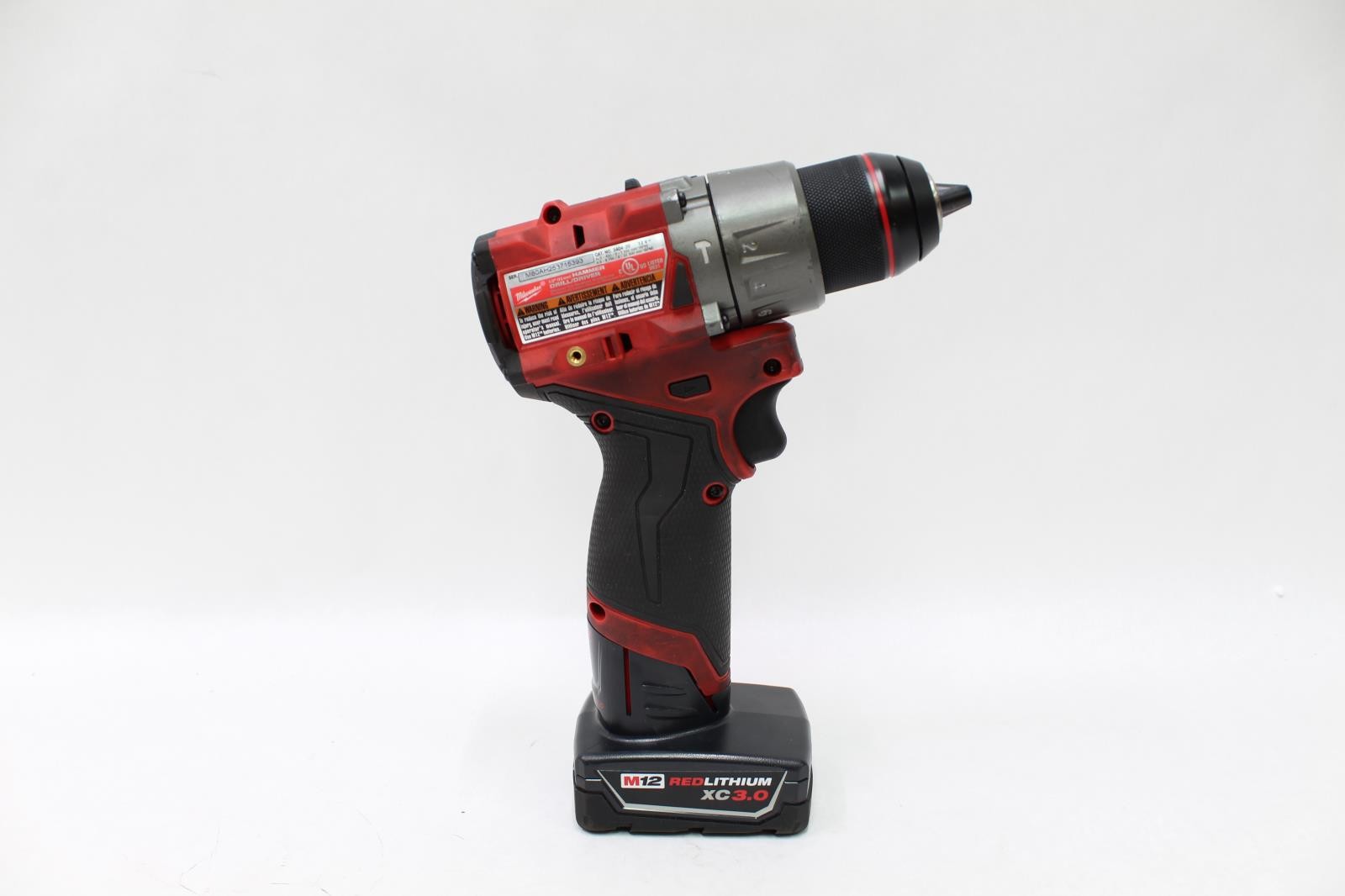 Milwaukee M12 FUEL 12V Brushless 1/2 in. Hammer Drill Kit w/ XC 3.0 – 3404-20