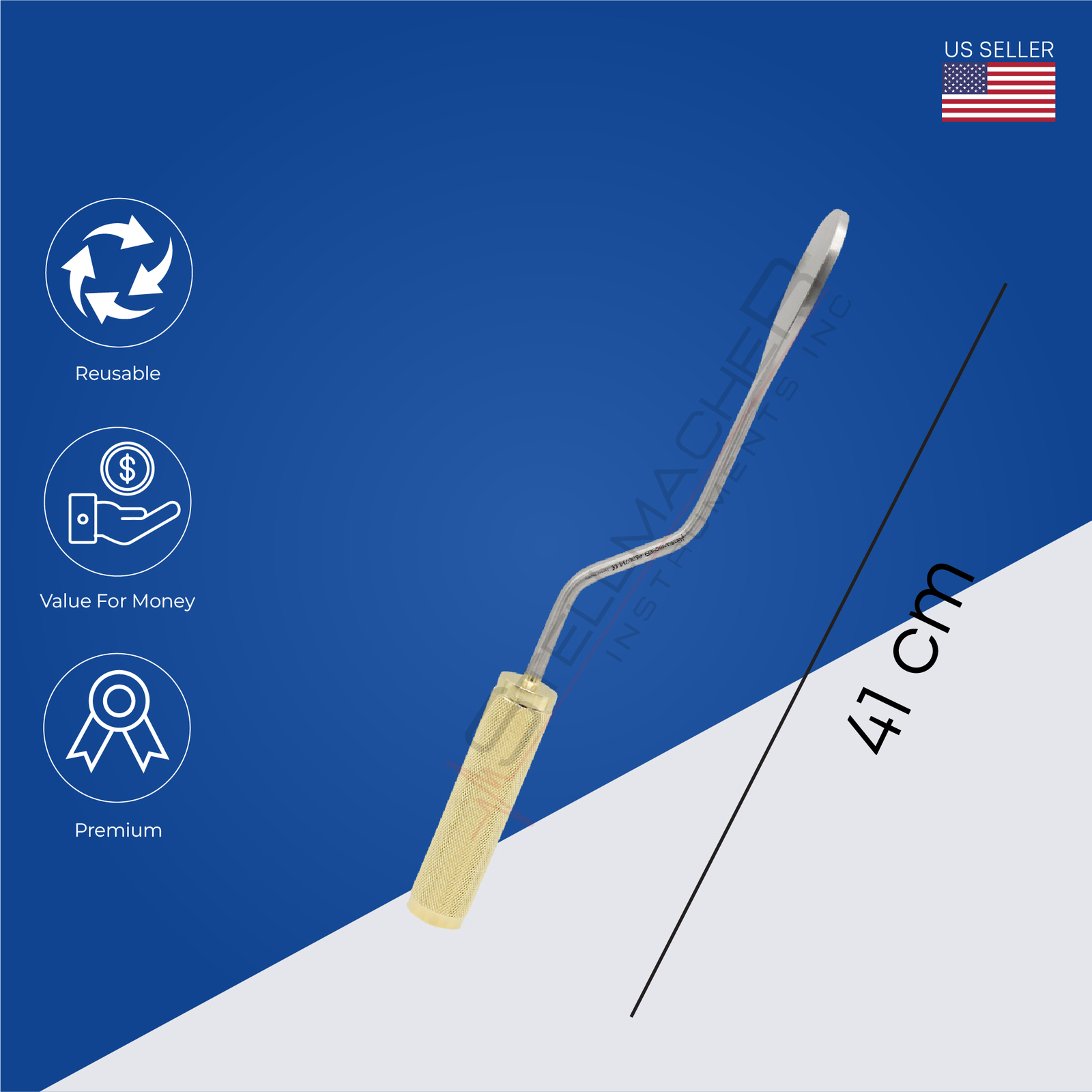 Jacobs Breast Dissector Angled Plastic Surgery Dissectors German Grade 41cm