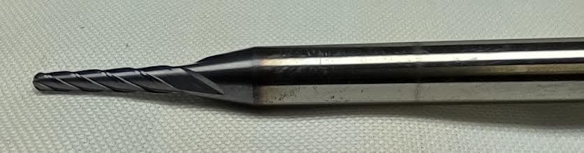 MM Taper Rib Ctr .060Mill 4FL SE .420 LOC 2°Taper 3/16 Shank 3OAL BN TIALN