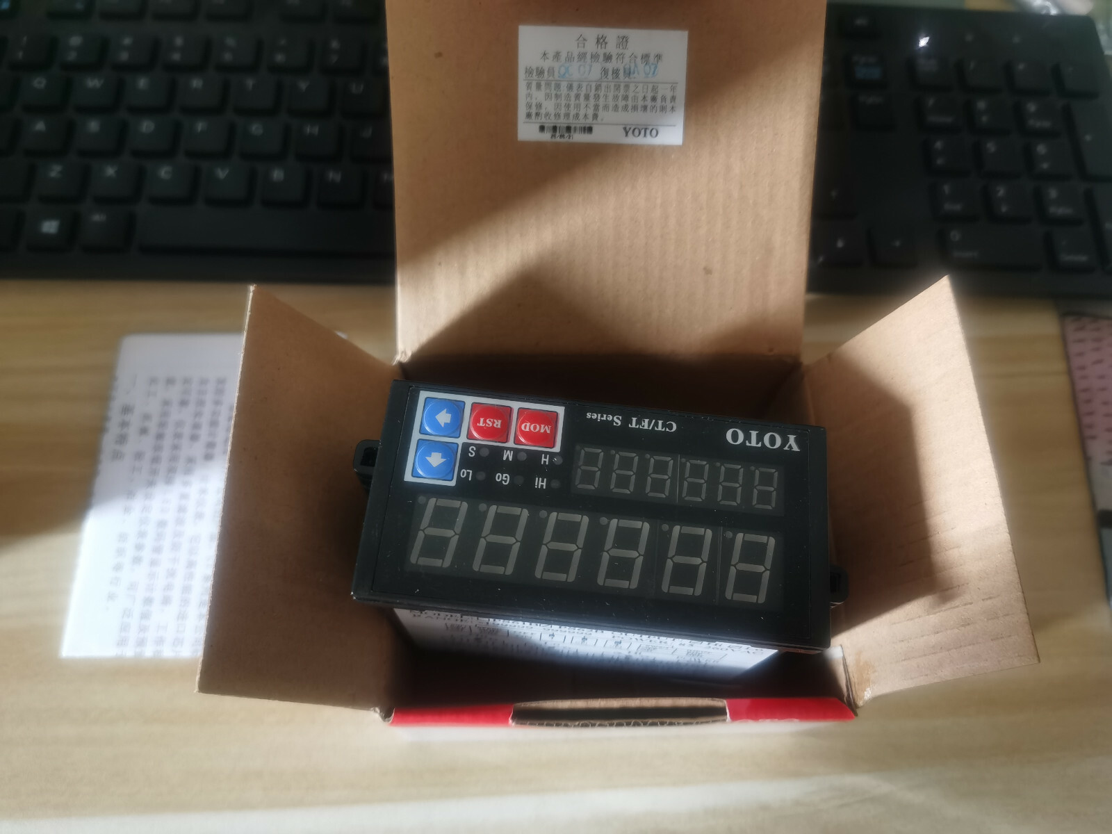 1PCS NEW YOTO CT8-PS62B PS62B CT8 COUNTER IN BOX 85-260VAC BRAND