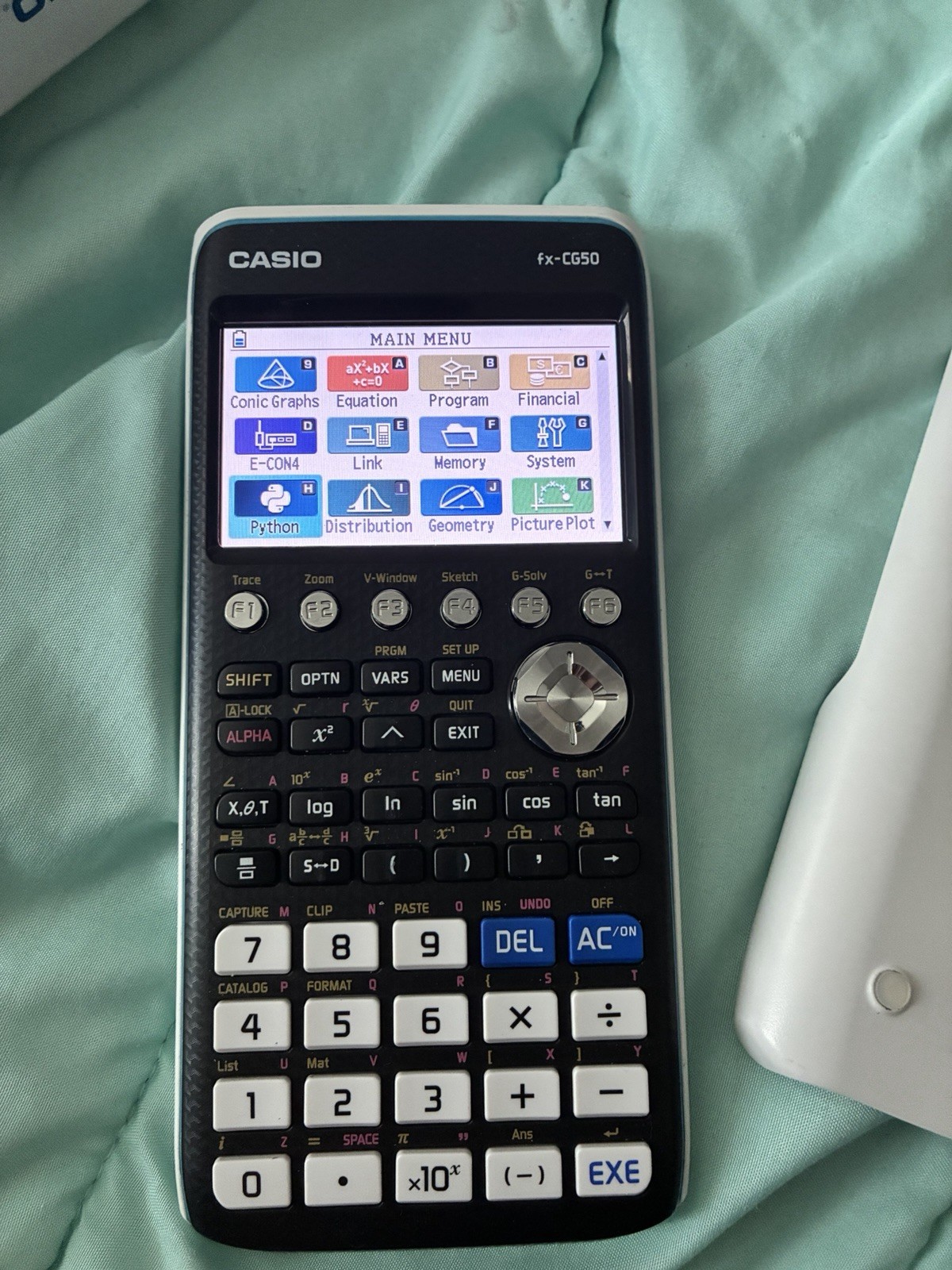 Casio fx-CG50 Graphing Calculator Programmable LCD, Battery, Case USB Box.