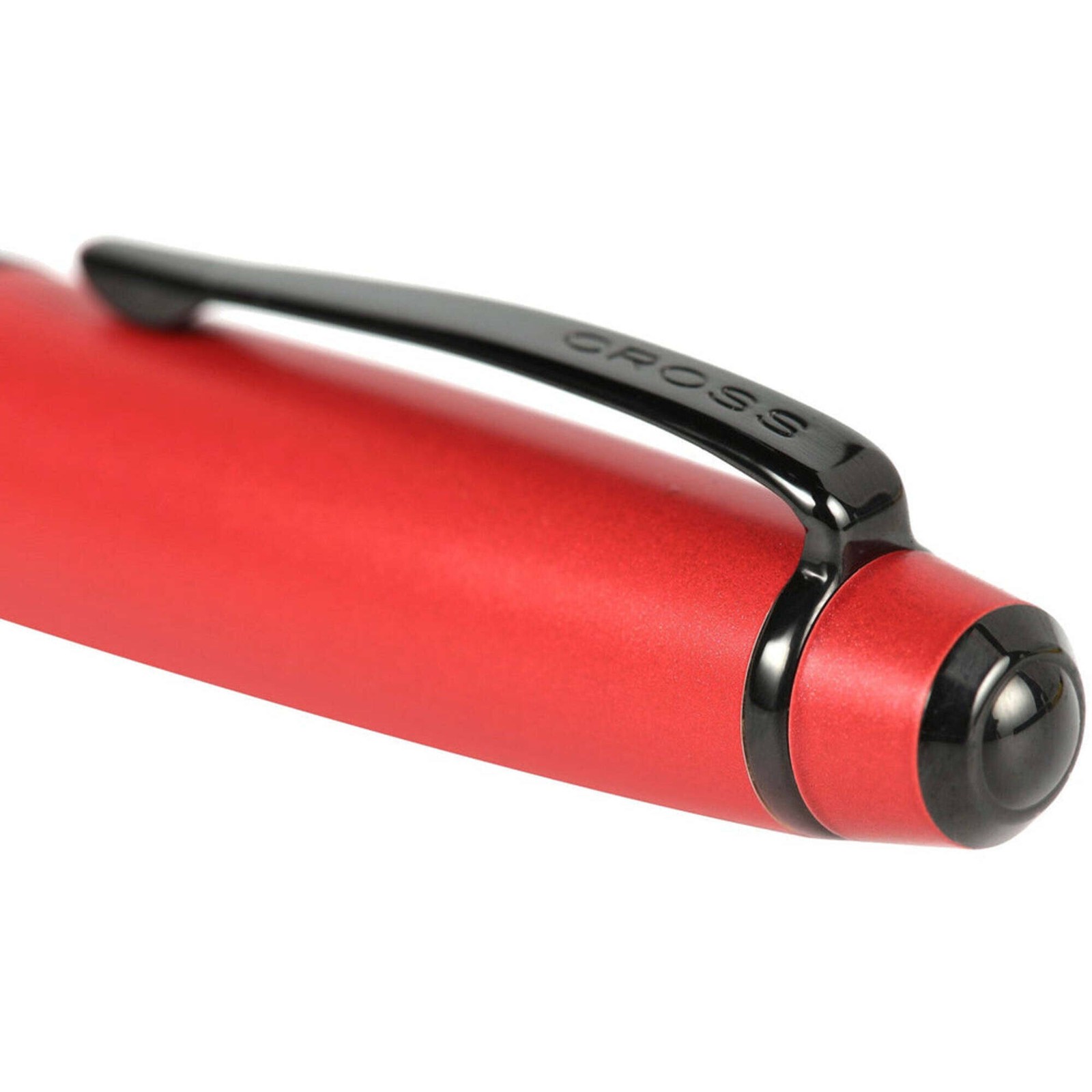 Cross Ballpoint Pen Bailey Matte Red Lacquer Finish Metal Body AT0452-21