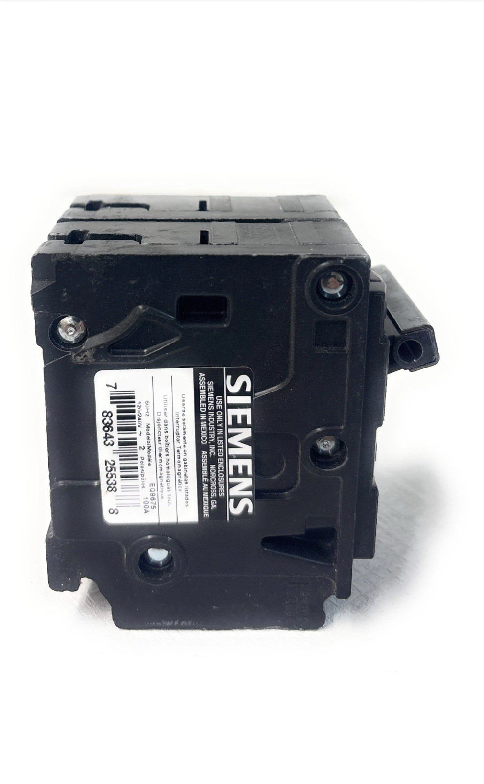 Siemens EQ9675 100A Tandem Circuit Breaker 120/240V Double Pole
