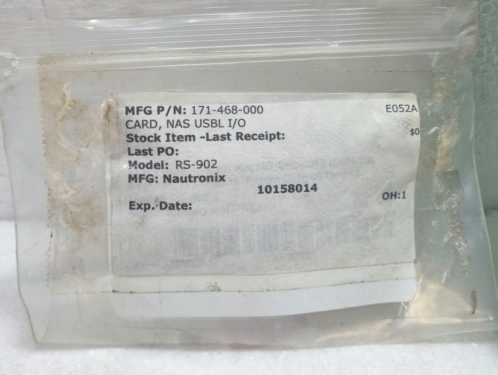Nautronix RS-902 Analog And Digital I/O Card 171-468-000 R1.0