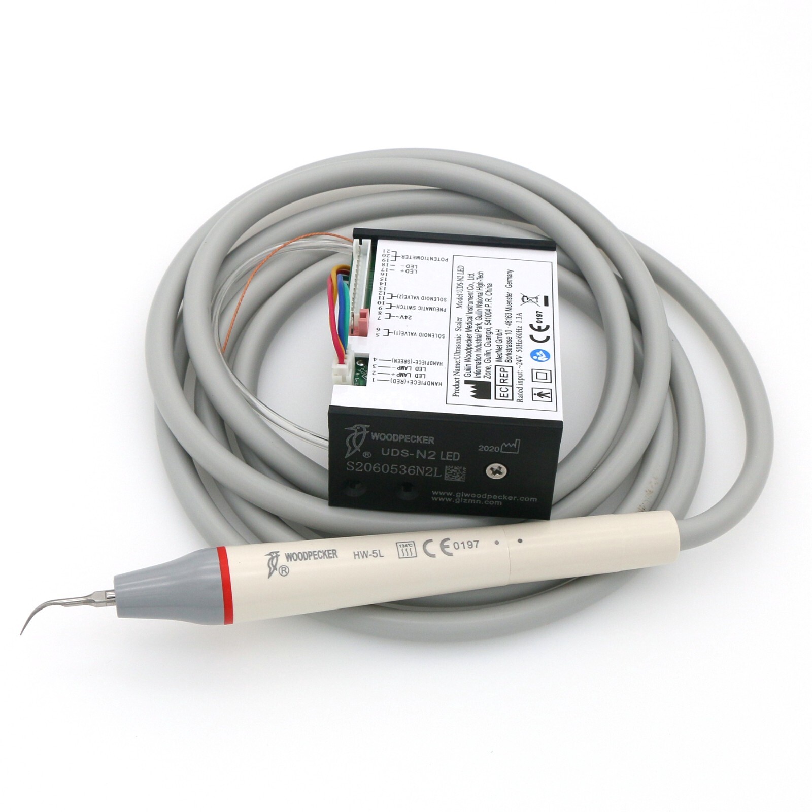 Woodpecker Dental Ultrasonic Piezo Scaler Built-in UDS-N2/N3 LED EMS Handpiece