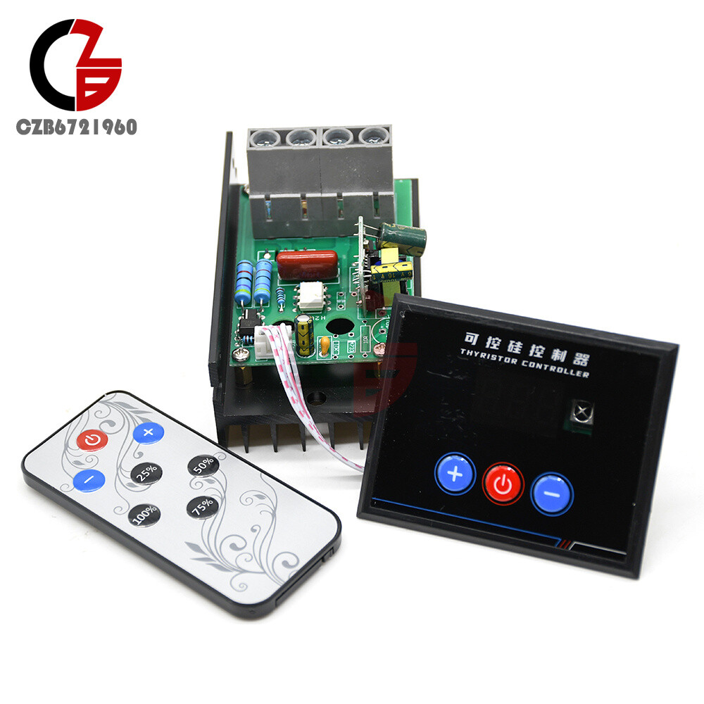 AC 220V 4KW 6KW 10KW SCR Voltage Regulator Dimmer Motor Speed Controller Module