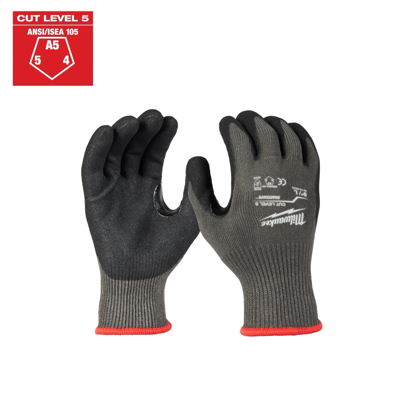 Cut Level 5 Nitrile Dipped Gloves – Large