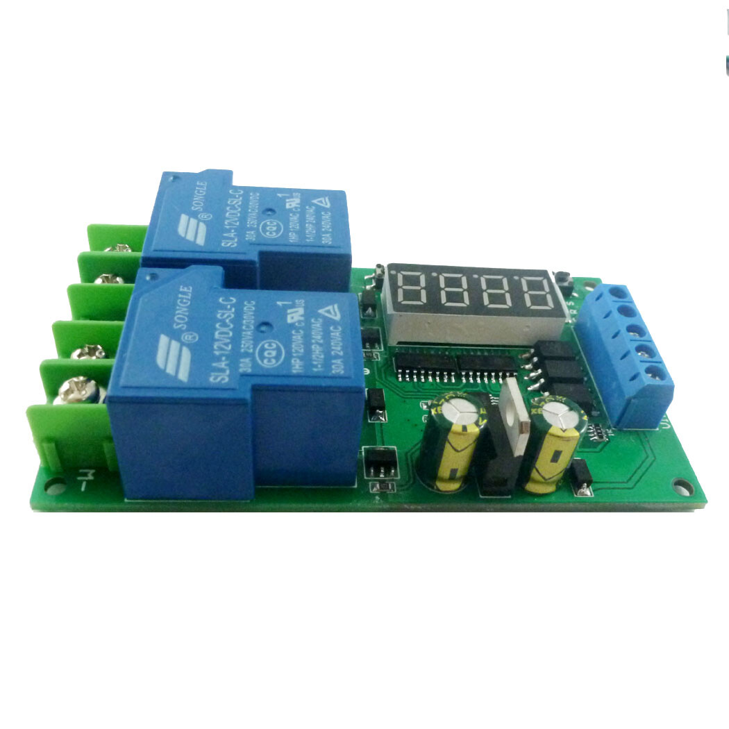 30A12V DC/AC Motor Forward & Reverse Controller 0.1-999.9S Delay Relay Modul
