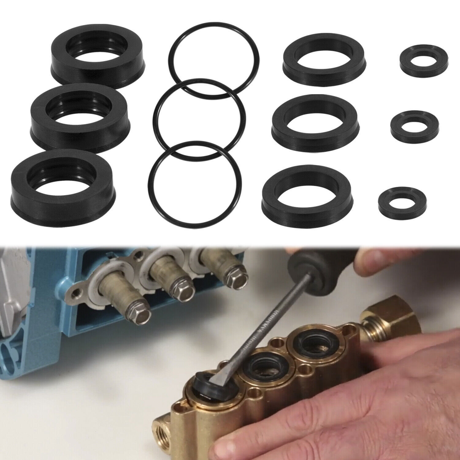 76975 Seal Kit 12Pcs For Cat Pump 4DNX Pumps 4DNX25GSI 4DNX27GSI CAT Seal Kit