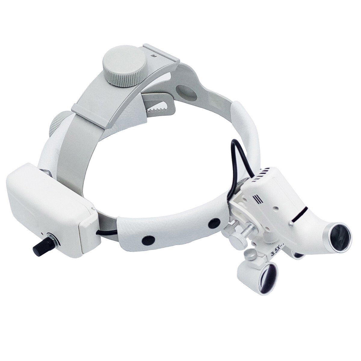 3.5X Dental Surgical Binocular Loupes Medical Headband Magnifier LED Headlight