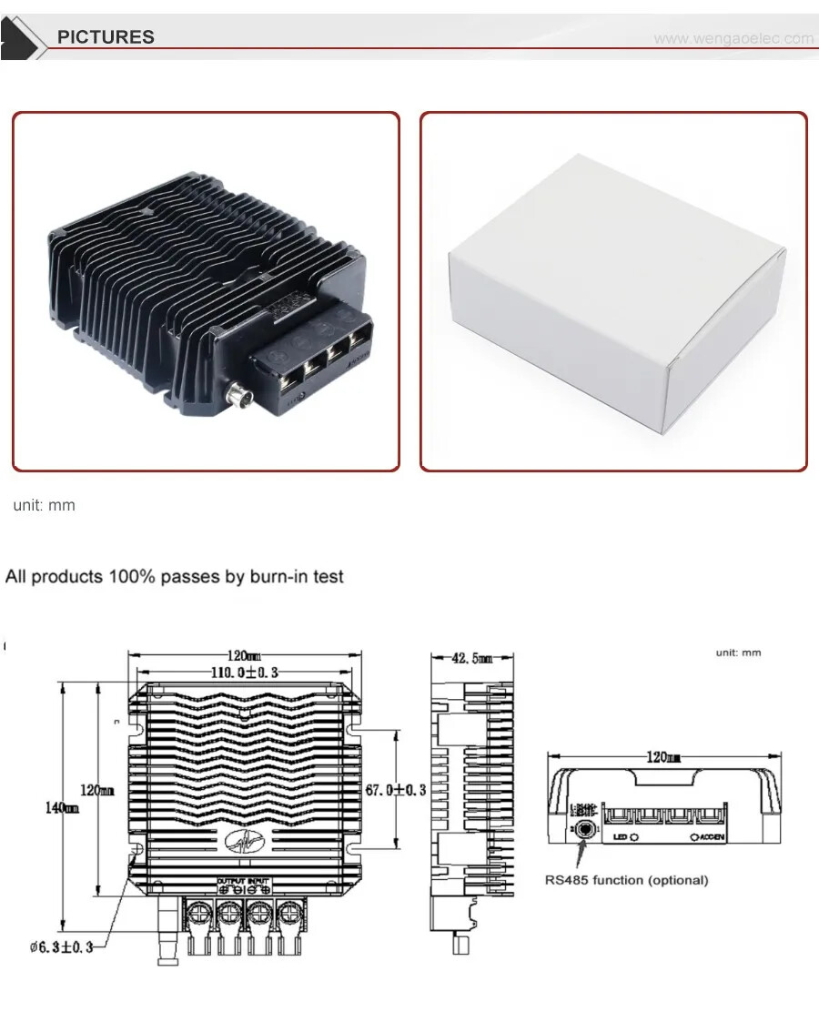 DC 10V – 44V 12V 24V to 14.6V 18.2V 29.2V Lifepo4 Battery 12V 16V 24V