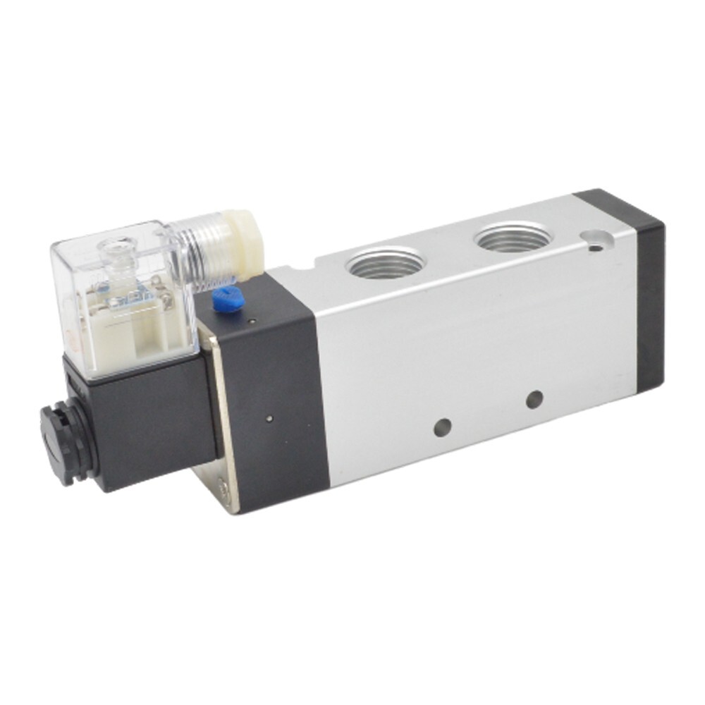 4V410-15 110V AC Pneumatic Air Solenoid Vlave 5 Ports 2 Position 1/2″ Thread