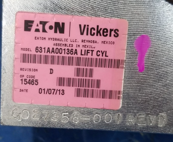 Eaton Vickers Hydraulic Lift Cylinder 631AA00136A Cartridge Valve 1PSC30F35S