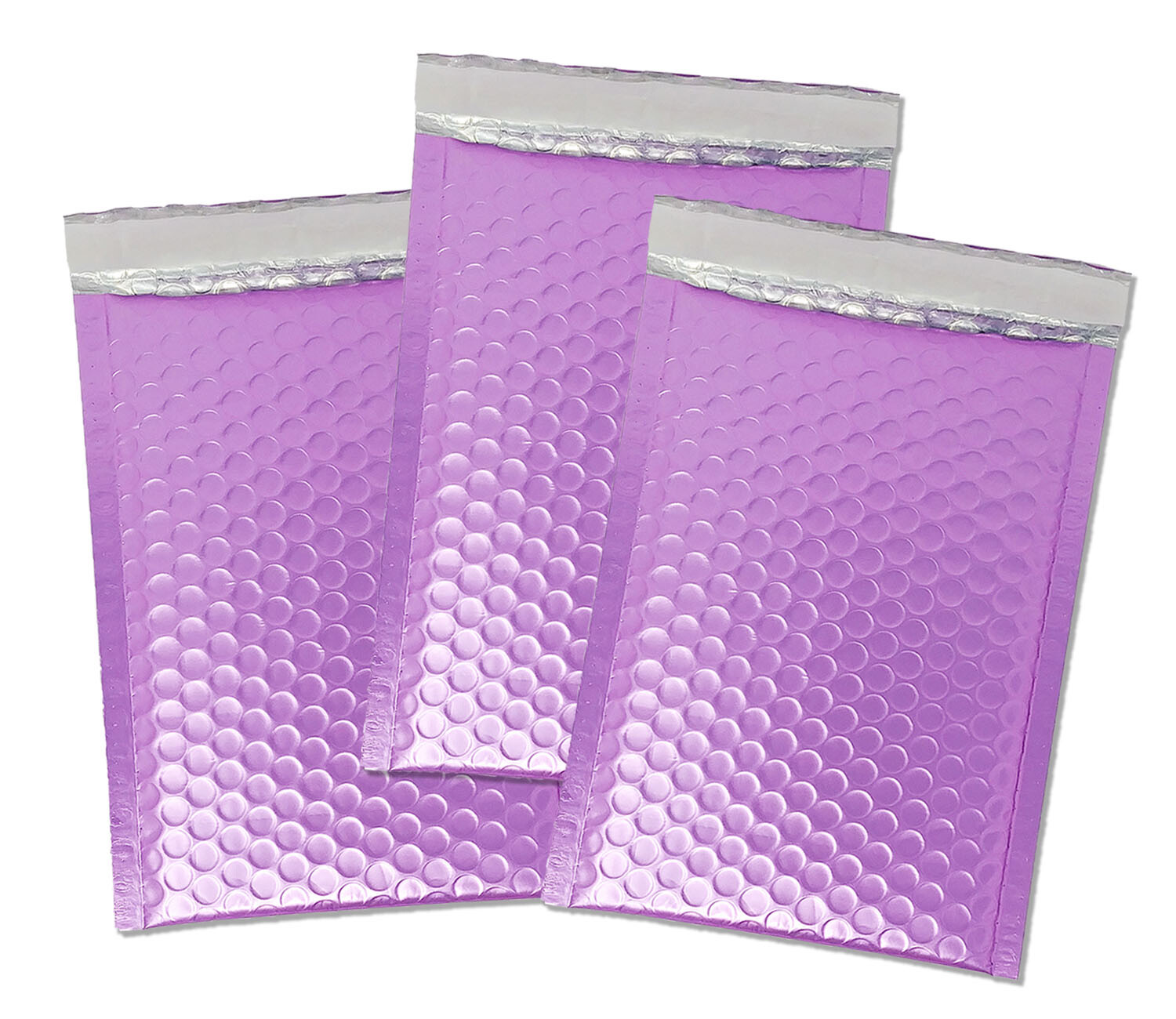 NEW Frosted Lilac Matte Metallic Bubble Mailers, Padded Shipping Envelopes Combo