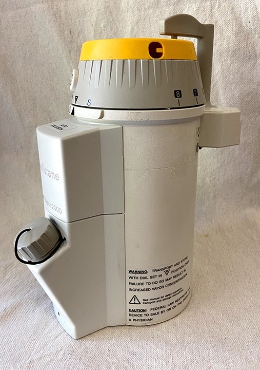 Drager Vapor 2000 Sevoflurane Anesthesia Vaporizer, AutoExclusion, Drager Fill