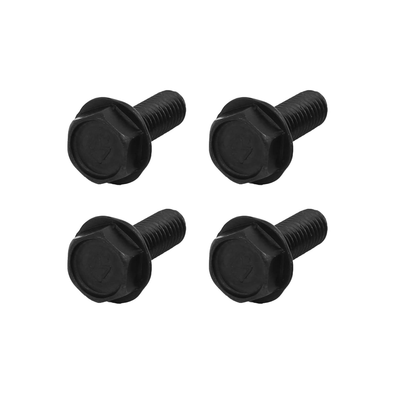 METALLIXITY Flanged Hex Head Bolts M6x17mm 4pcs, Left Hand Hexagon Bolt Rever…