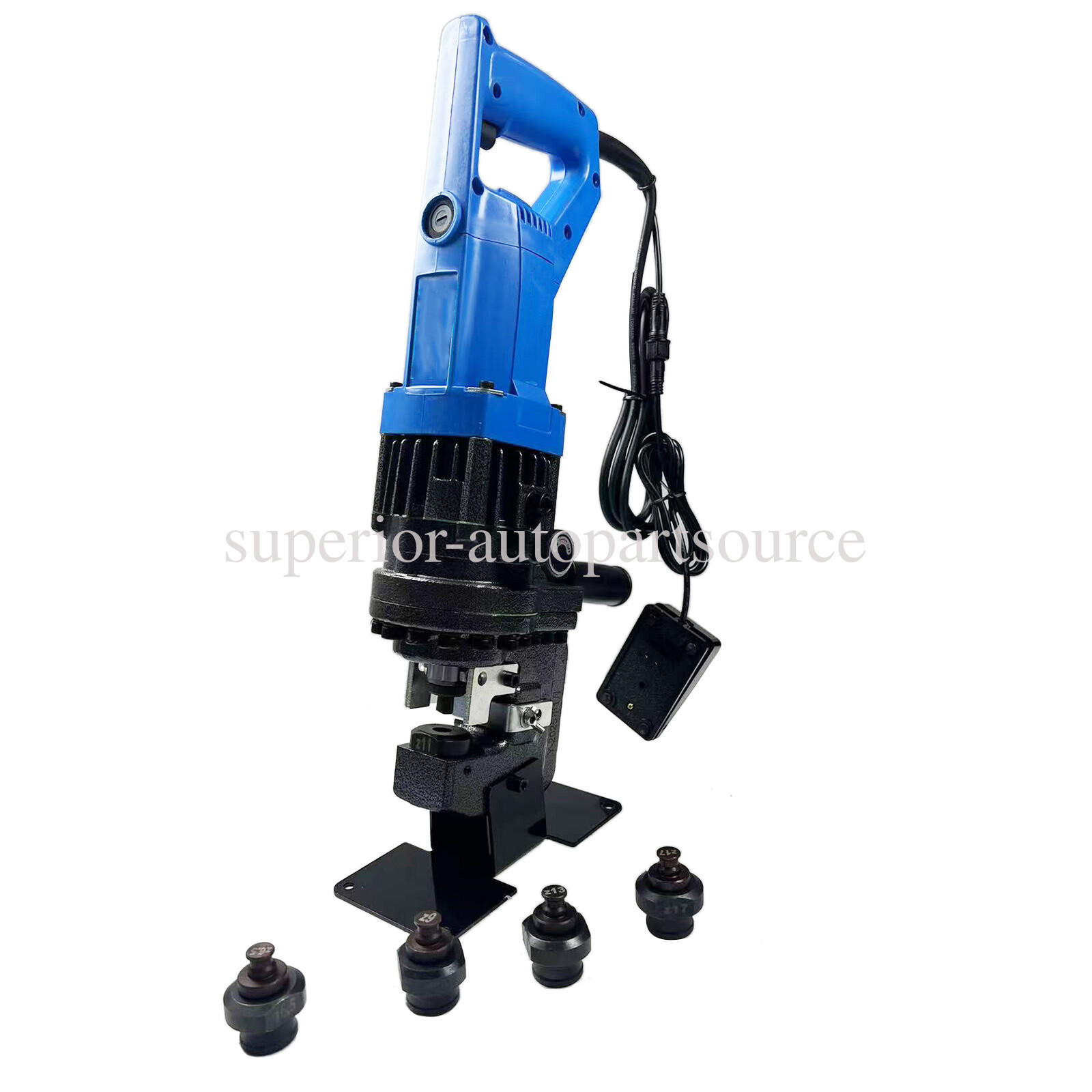 Electric Hydraulic Hole Puncher Knockout Punching Machine Set w/5 Dies 1200W