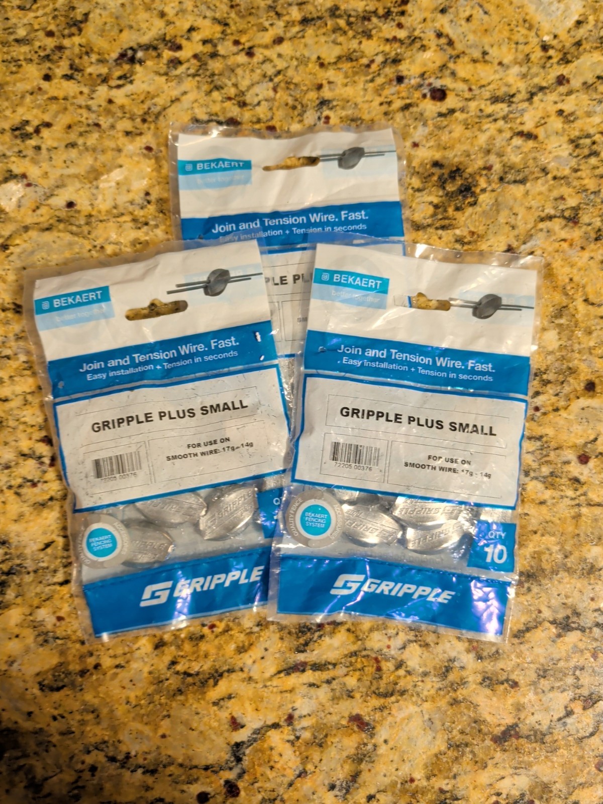 50 – GRIPPLE Bekaert Steel Wire Small 17 to 14 Gauge Wire – 5 Packs Of 10