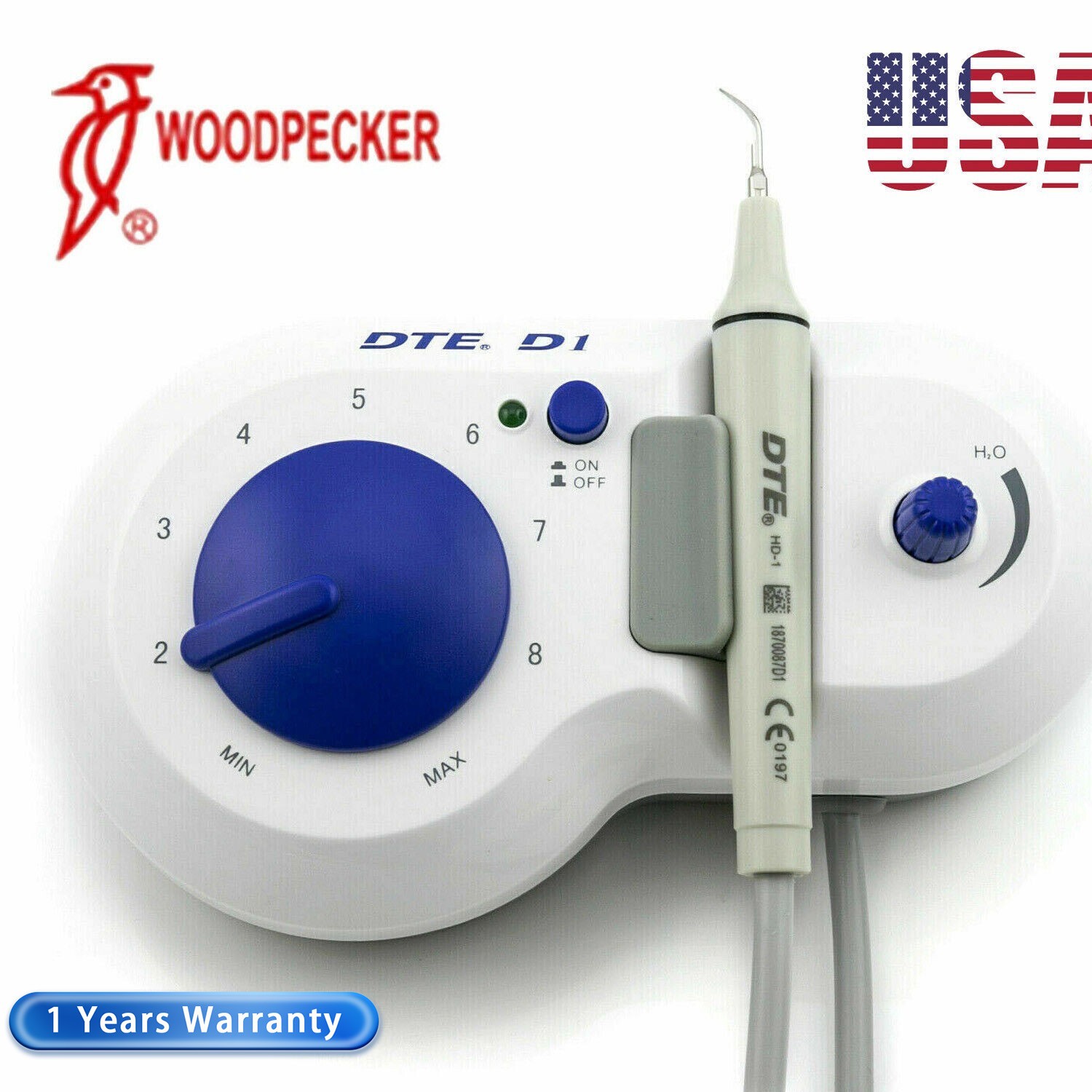 Woodpecker Original Dental DTE D1 Ultrasonic Scaler Handpiece Satelec 110V
