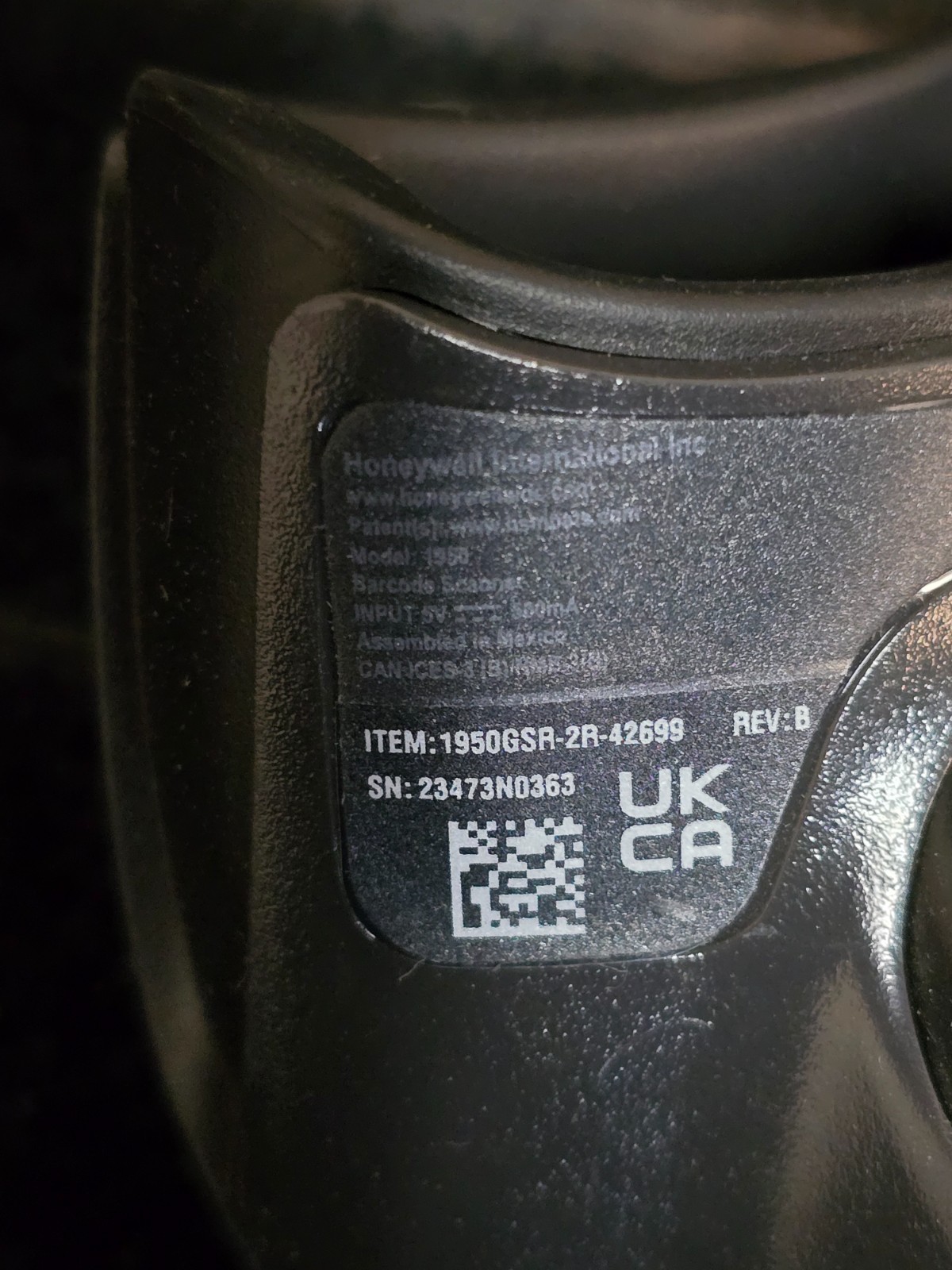 Honeywell Xenon XP 1950g Corded Barcode Scanner 1950GSR-2-INT-N w/USB Cable