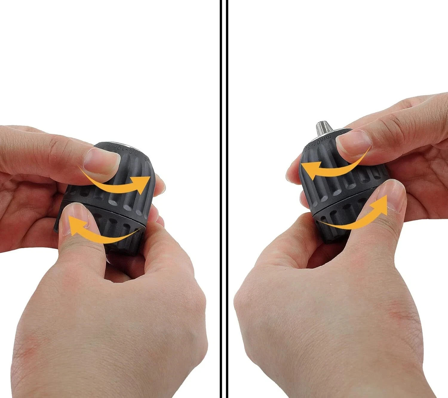 3/8″ Keyless Drill Chuck Adapter with 1/4″ Hex Shank for Impact Drivers