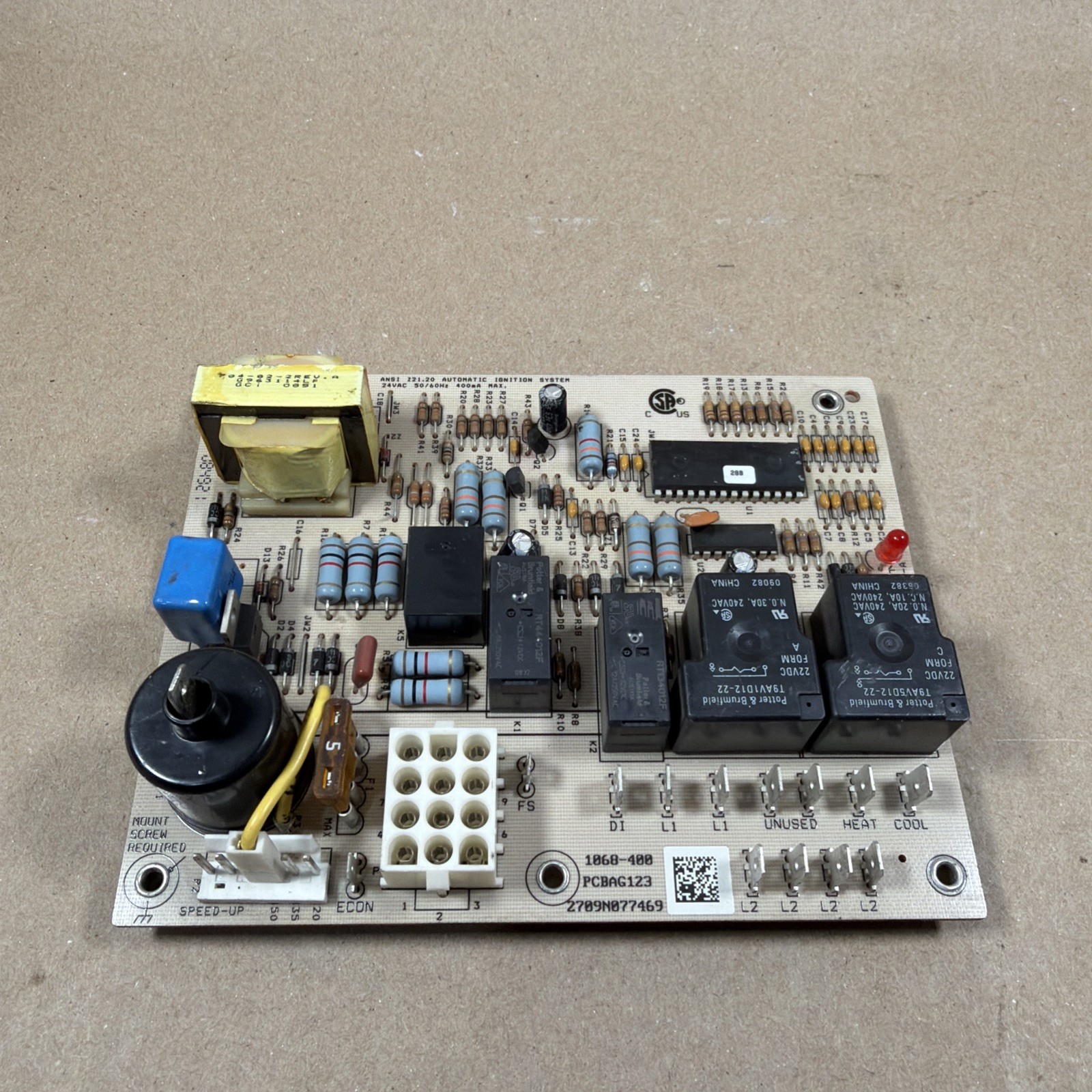 TESTED🔥 Goodman-Honeywell 1068-83-4102 1068-400 PCBAG123 Control Board