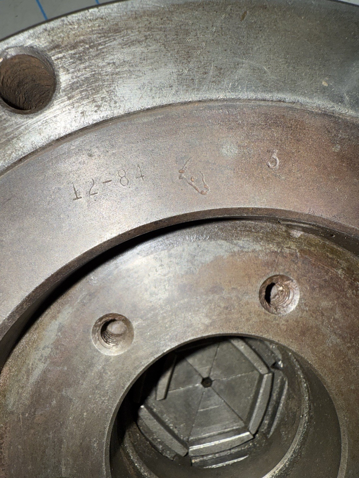 8-1/4″ BUCK 6 Jaw Lathe Chuck #4862 Made in USA – No key see details
