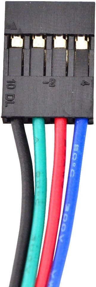 STEPPERONLINE 5pcs Nema 17 Stepper Motor 84oz.in 4-lead 17HS19-2004S1 3D Printer
