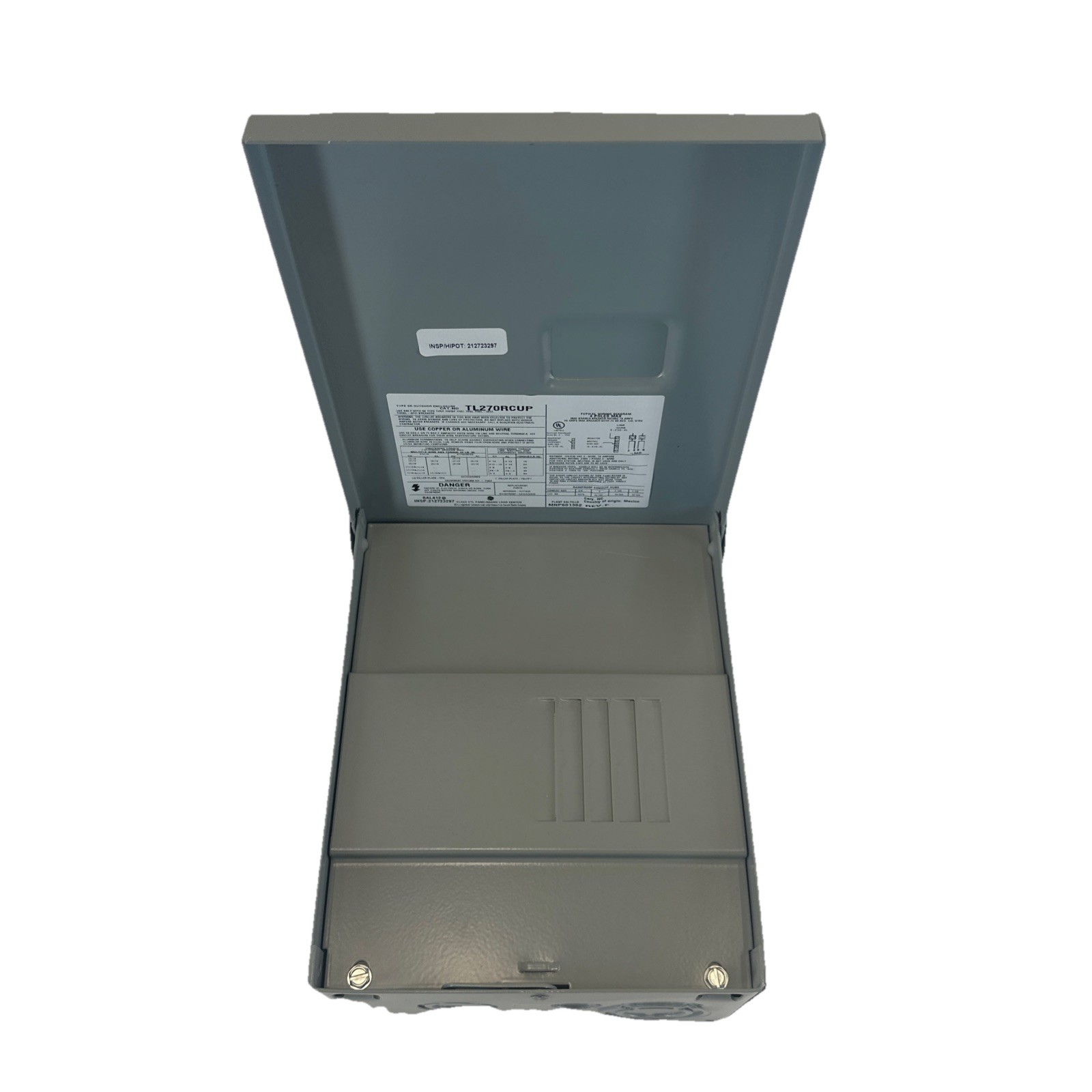 ABB 70 Amp Main Lug Outdoor Load Center Panel 2 Spaces 4 Circuits TL270RCUA