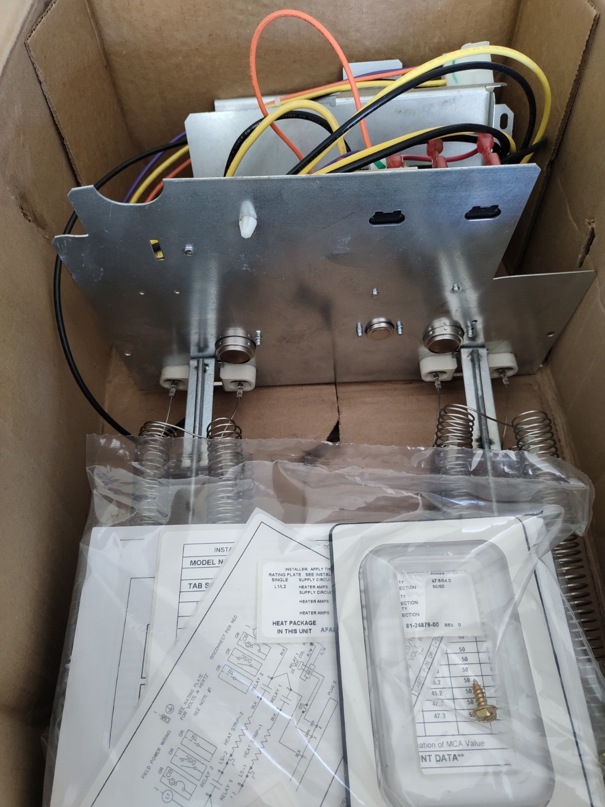 Carrier HVAC AFAEHL10B01A Heater 208-230 Volt, 10KW, 1PH, Low Current w/ Breaker