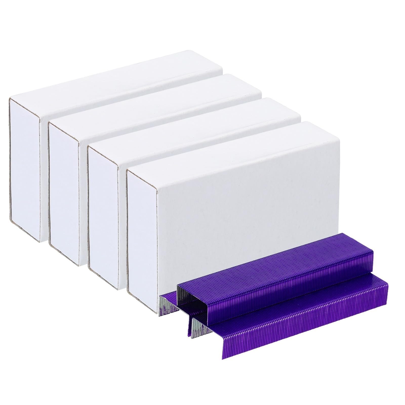 PATIKIL Staples for Stapler, 4 Pack(1000Pcs Per Pack) 26/6, Purple