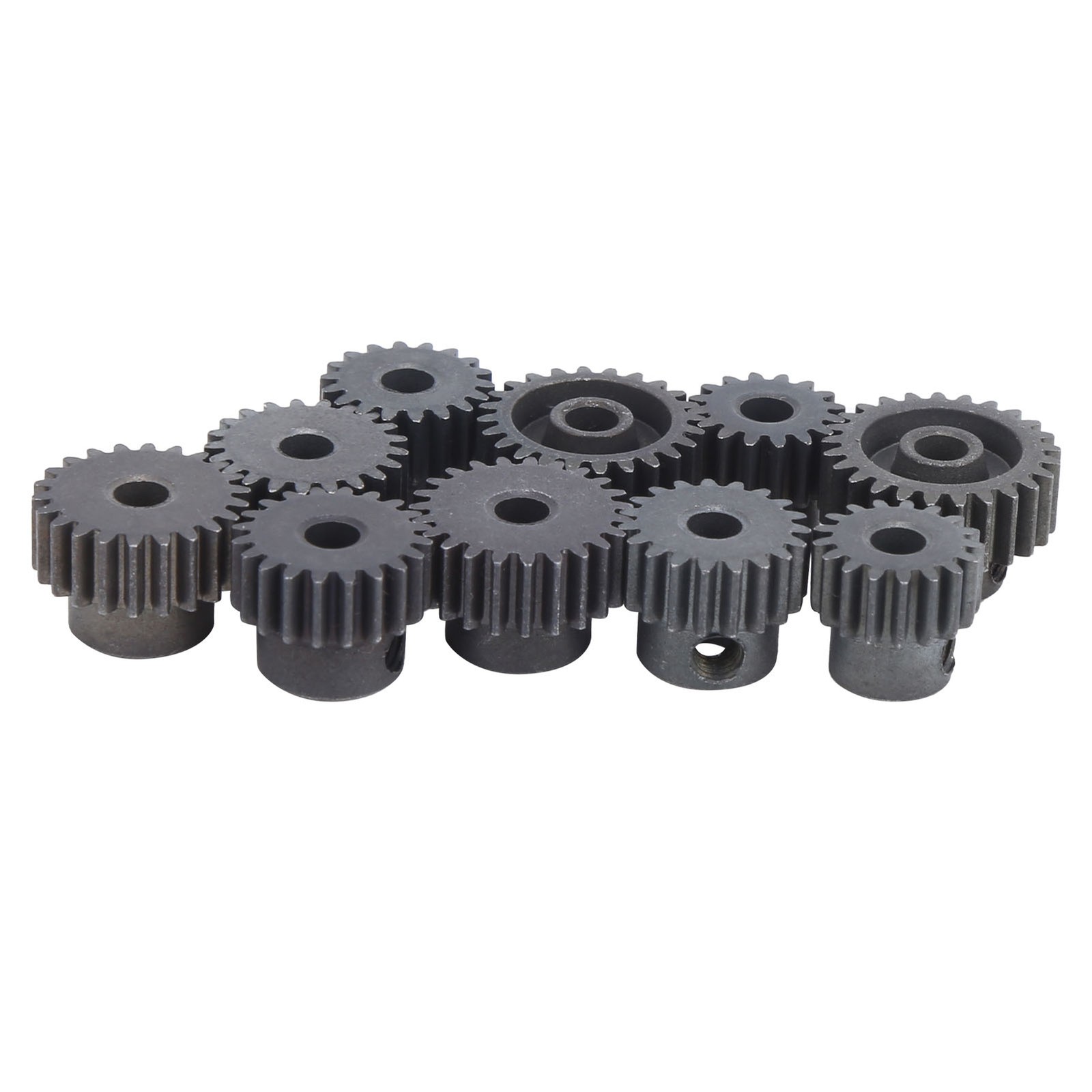 10Pcs/Set 16T‑25T 7075 48P Steel RC Car Motor Gear Pinion For 1/8 1/10 Brushless